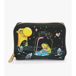 Loungefly Black and Yellow Alice Wallet